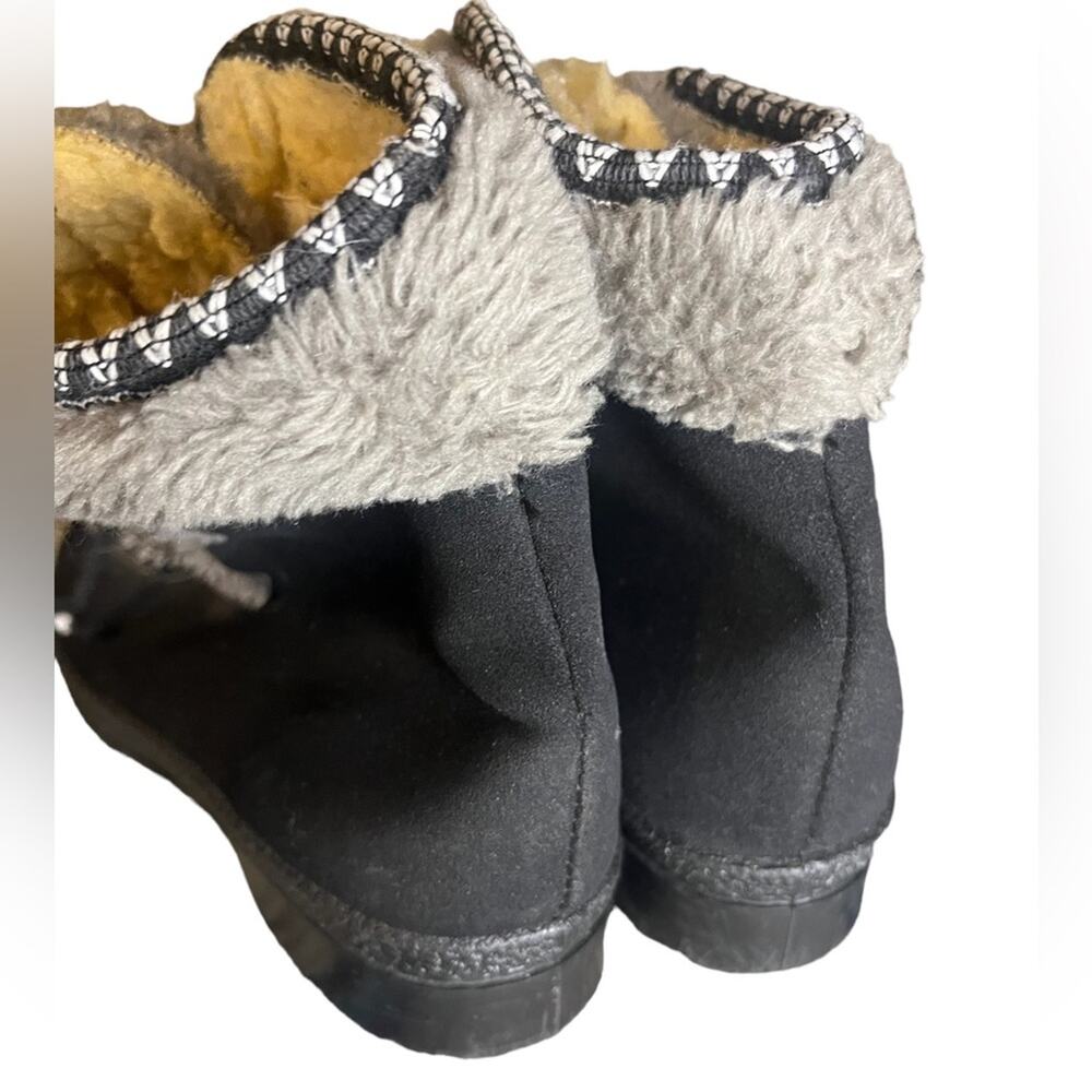 Vtg 70’s Snowland Winter Furry Sherpa Lined Warm Lace-Up Inuit Alaskan Boots 6 - Picture 3 of 7
